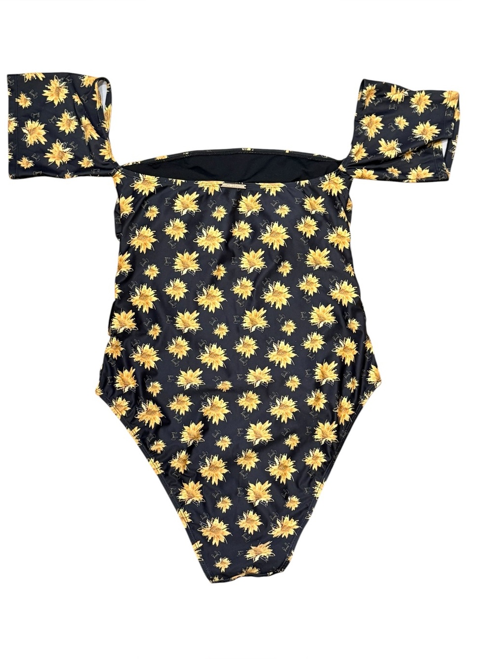 Juicy Couture Sunflower Off Shoulder One Piece Swimsuit XL - Picture 5 of 10